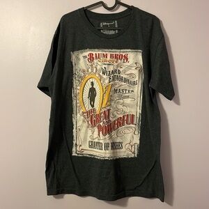 Disney Store OZ The Great And Powerful Shirt The Baum Bros Circus Gray Size L